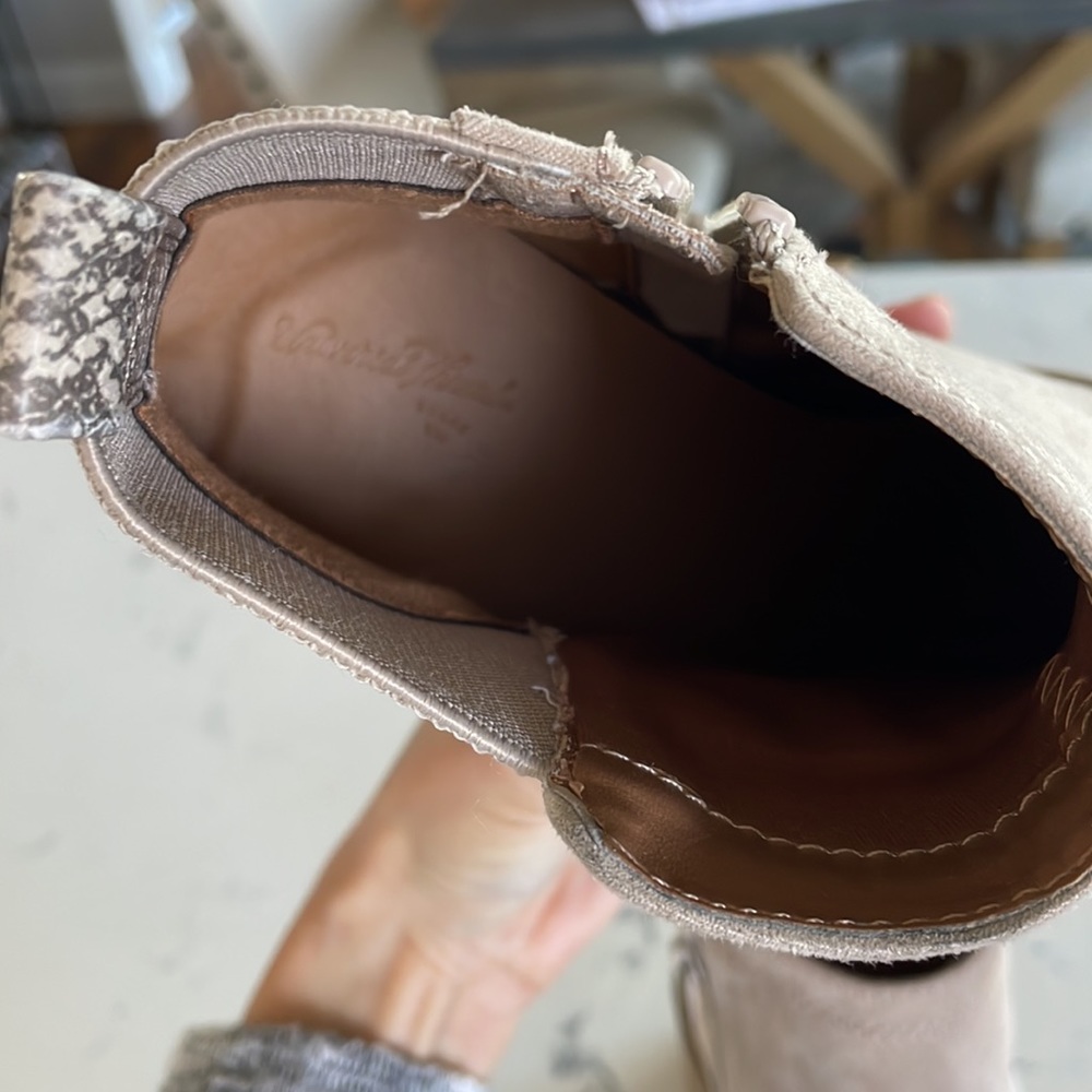 Tan Ankle Boots With Memory Foam Platform - image 5